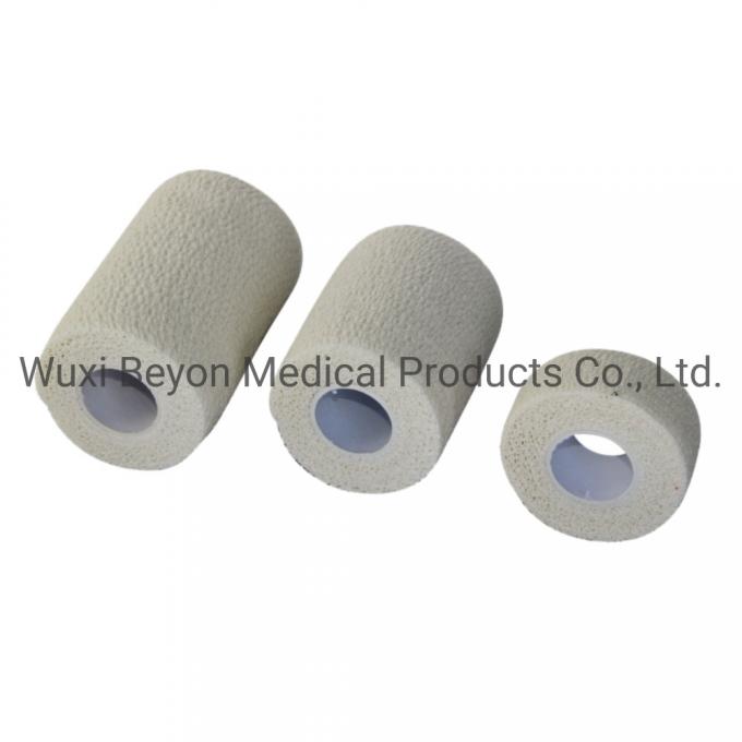 White Color Cotton Self-Adhesive Flexible Wrap Cohesive Bandage