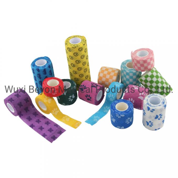 Exclusive Private Pattern Logo OEM Cohesive Self-Adhesive Wrap Bandage
