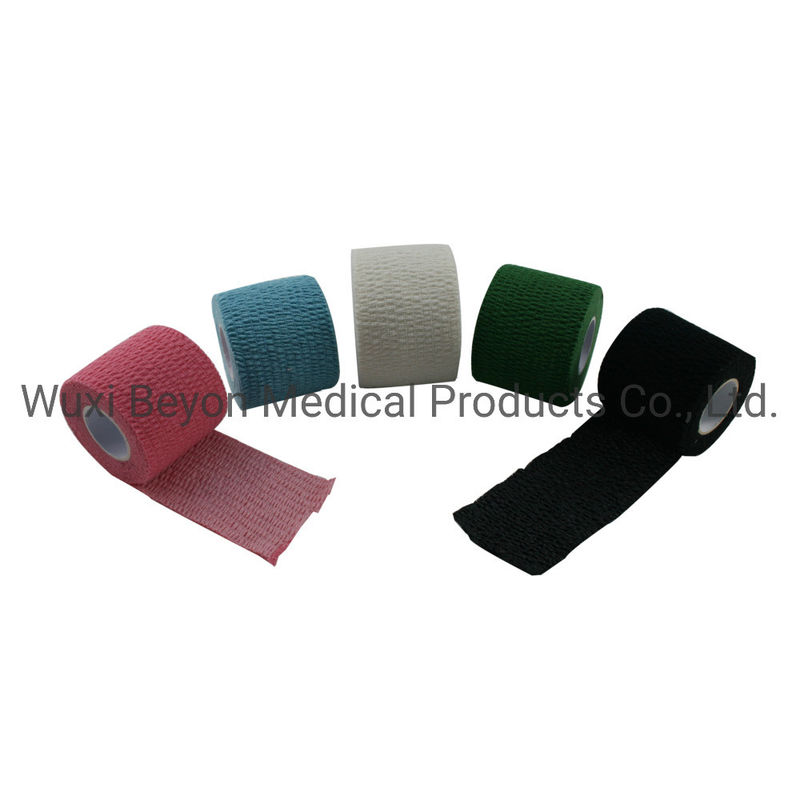 4 Inch 2 Inch 3 Inch Elastic Adhesive Bandage Hand Tear Sports OEM Cotton