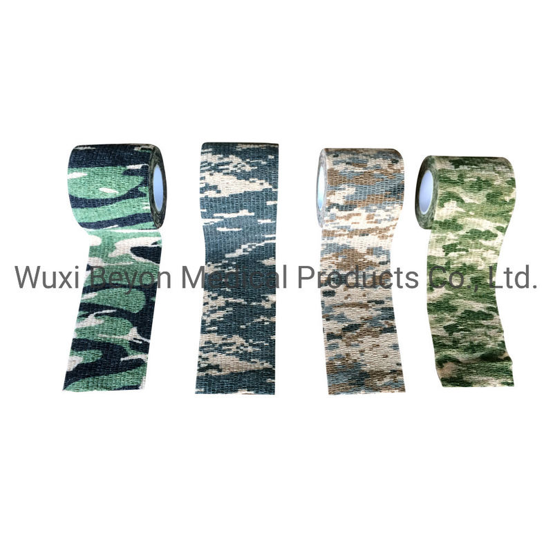 5cm OEM Cohesive Bandage Finger Customized Pattern OEM Logo Printed