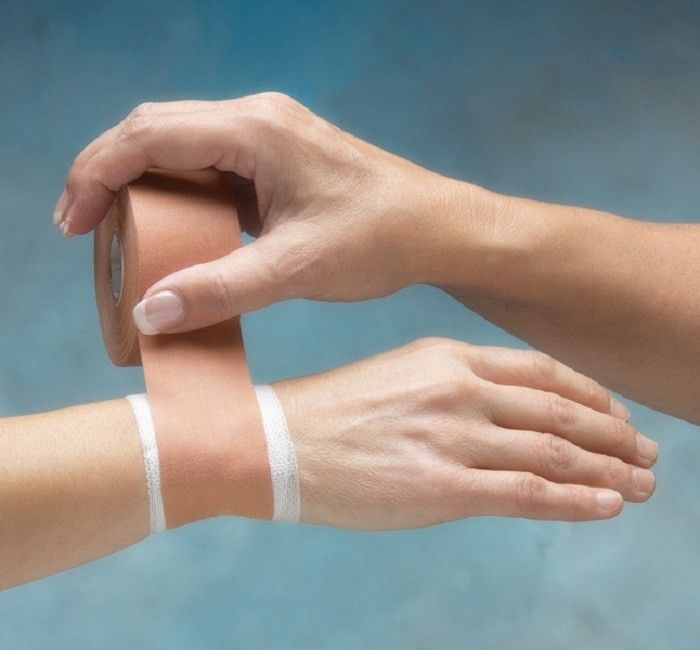 White 100% Cotton Sports Grip Tape Knee Ankle Wrist Hand Protection