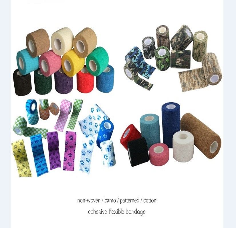 Printed Oem Camo Co Flex Self Adhesive Bandage Wrap Outdoor Elastic Bandage