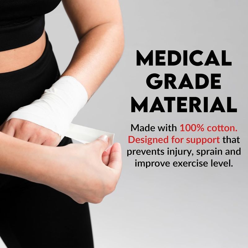 Athletic Rigid Cloth Cotton Sports Tape Knee Elbow Wrist Strapping Hand Tear