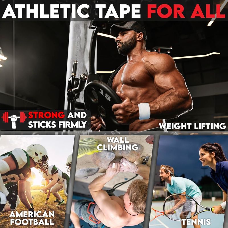 Athletic Rigid Cloth Cotton Sports Tape Knee Elbow Wrist Strapping Hand Tear