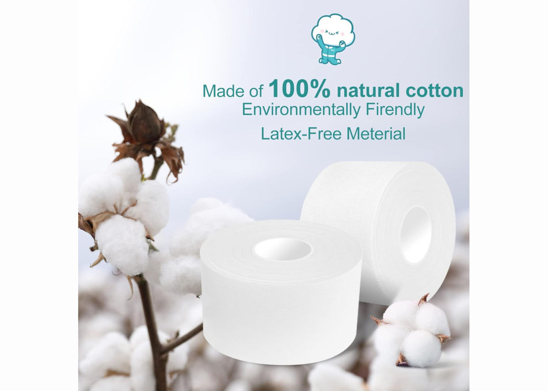Medical Grade Pure Cotton Sports Tape For Wrist, Elbow, Arm, Knee, Leg, Ankles Foot Protection