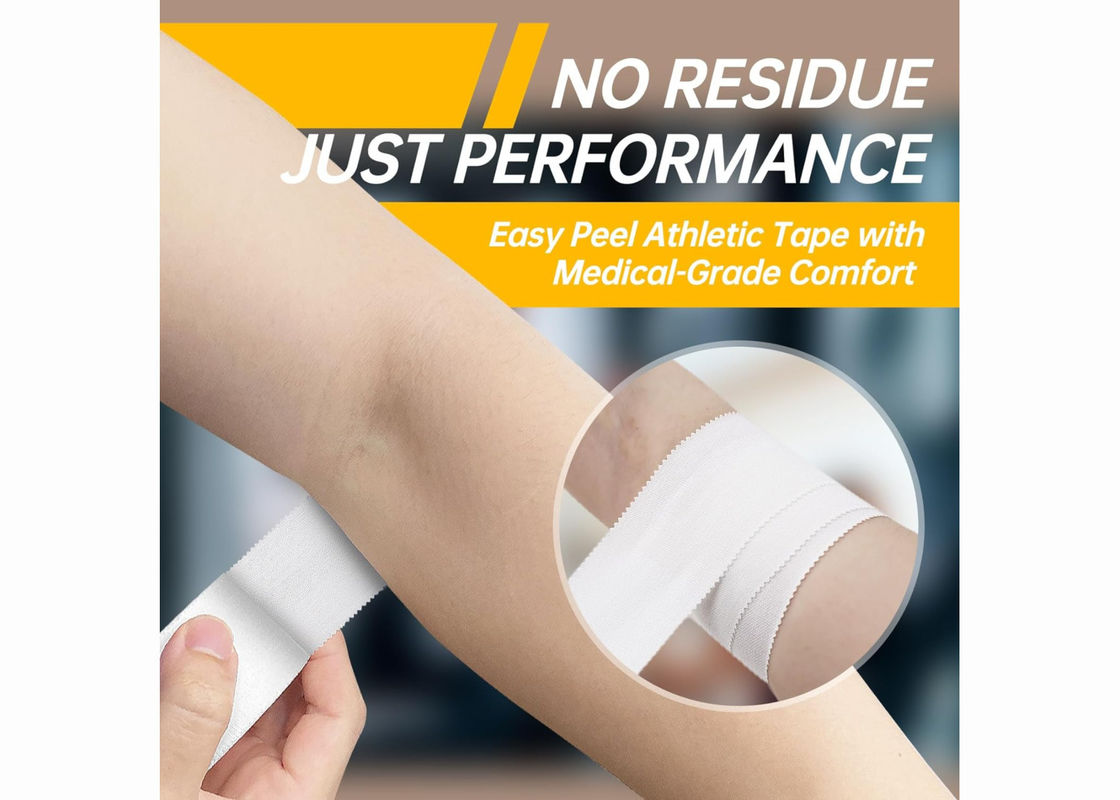 Medical Grade Pure Cotton Sports Tape For Wrist, Elbow, Arm, Knee, Leg, Ankles Foot Protection
